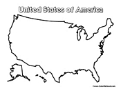 United States Blank US Map