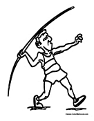 Man Throwing Javelin