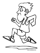 Running Coloring Page 15