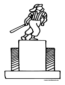 Softball Trophy Coloring Page